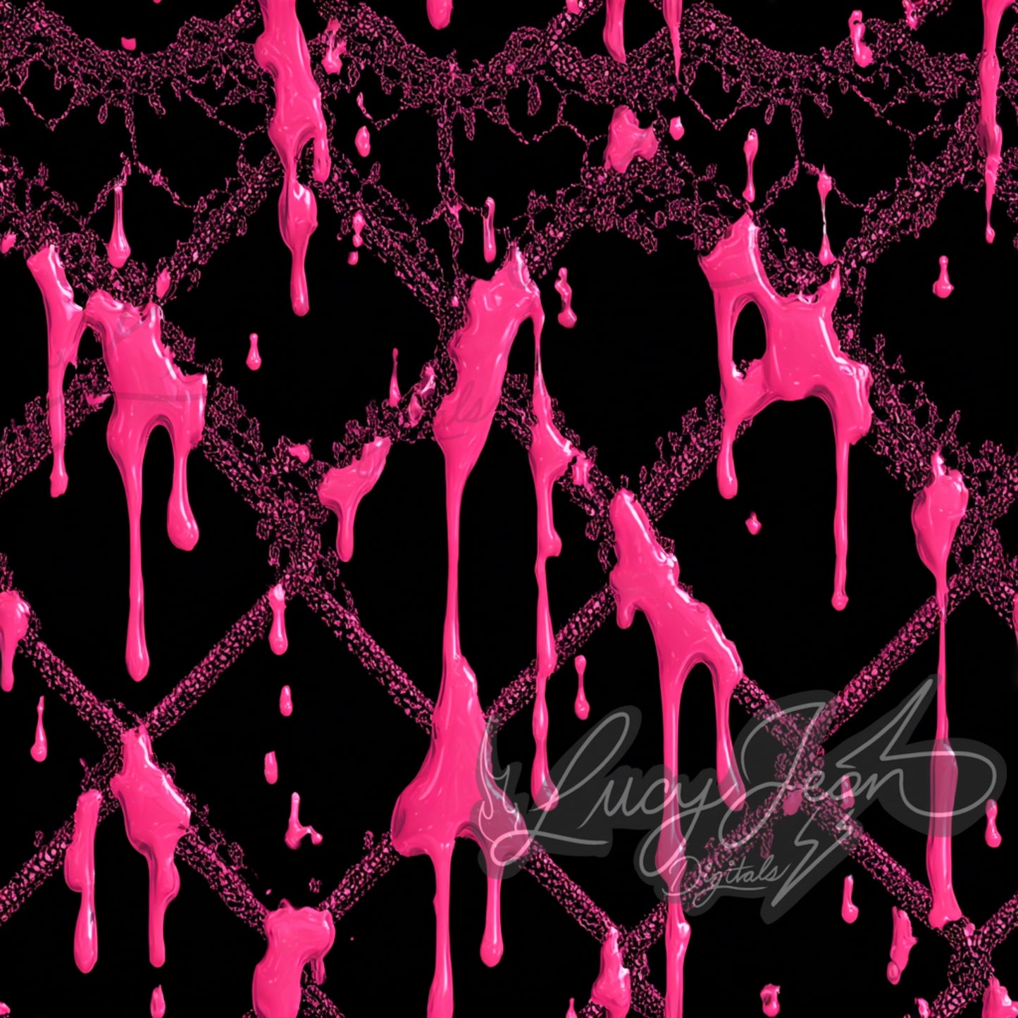 LIMITED COLLAB LJD X SLS X JCD DRIPPY HOT PINK FISHNETS SEAMLESS FILE