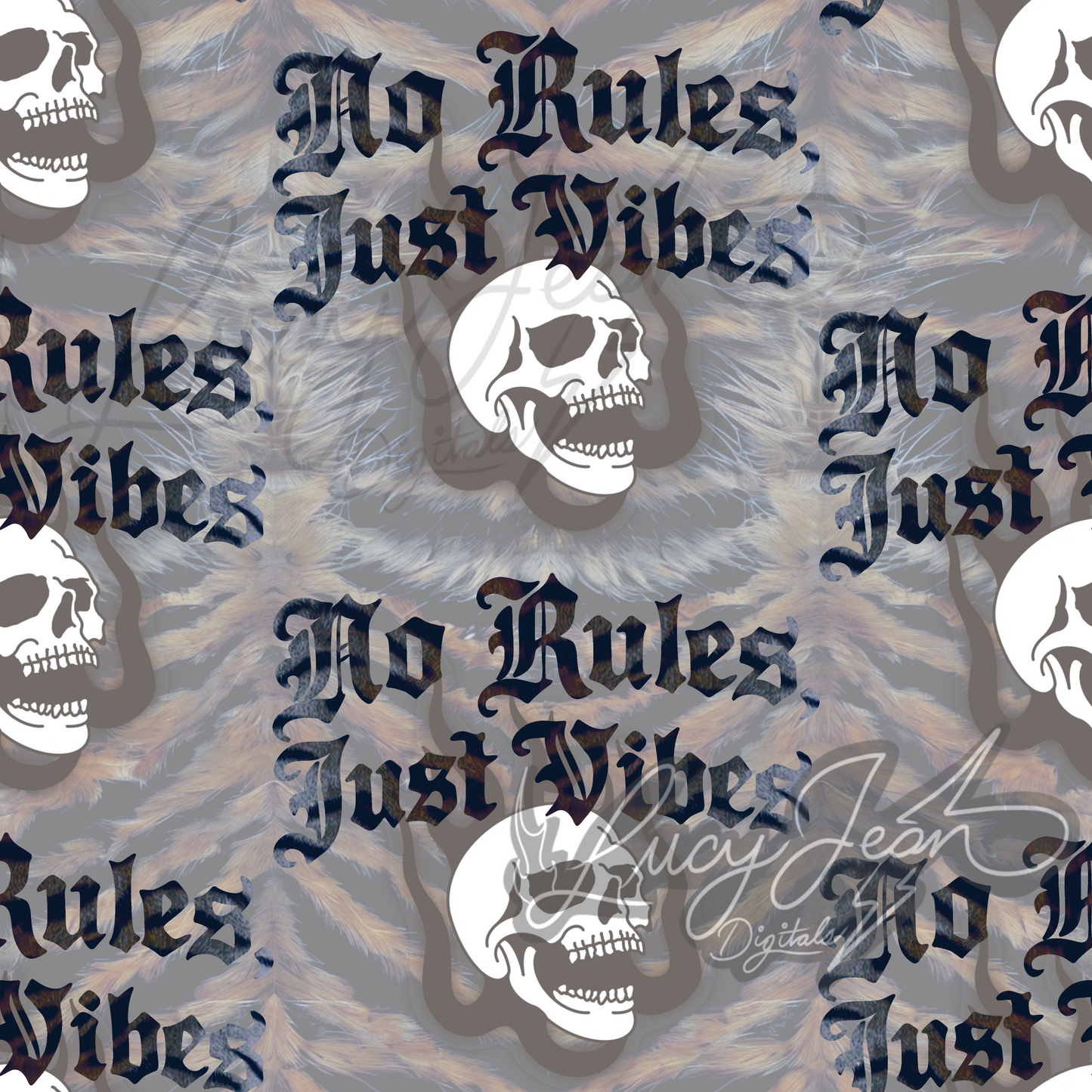 LIMITED COLLAB LJD X SLS X JCD NO VIBES, JUST RULES SEAMLESS FILE