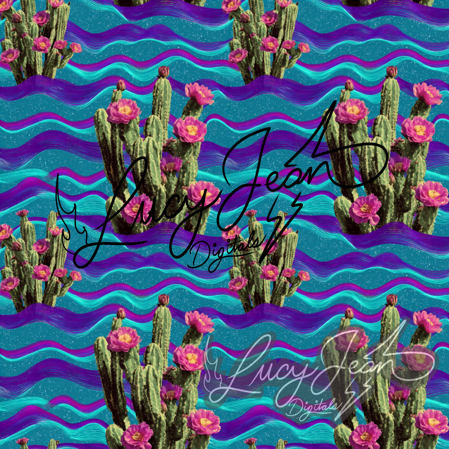 Trippy Cactus Seamless File- 2026