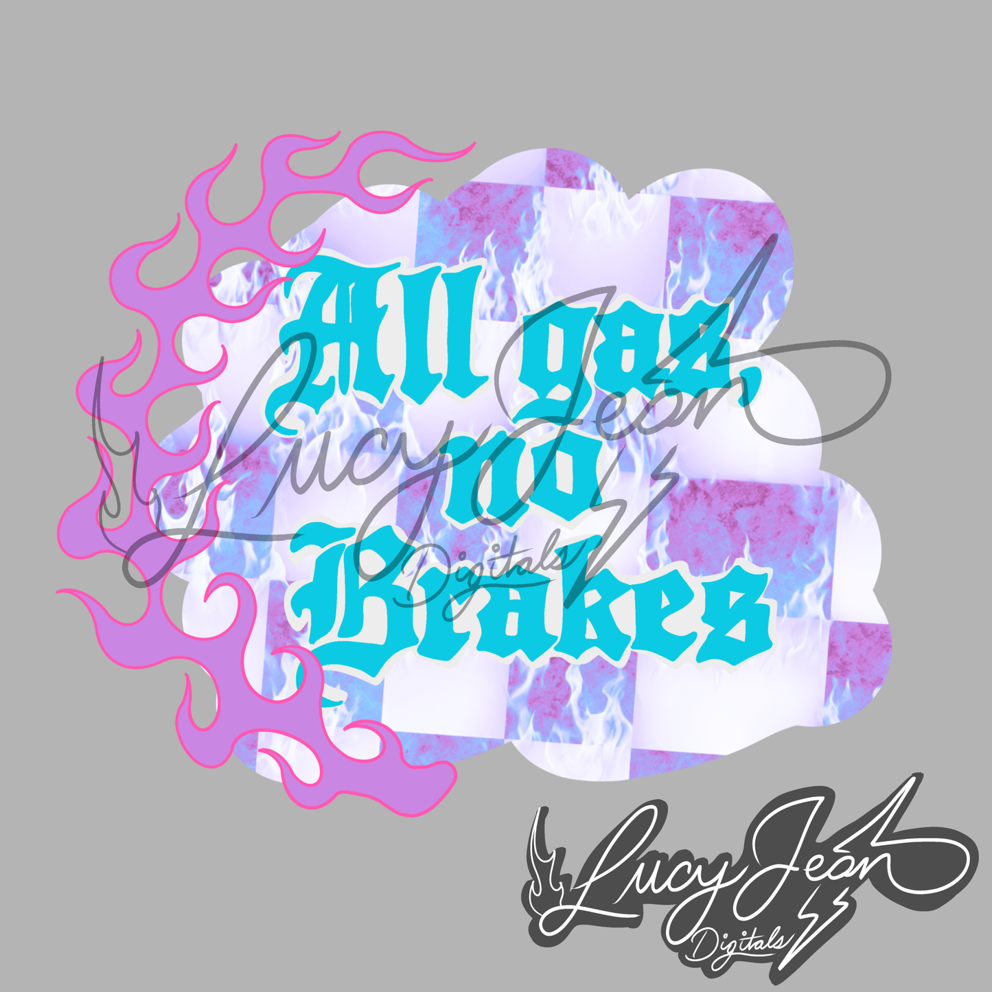All gas no brakes purple dirt bike PNG- 2026
