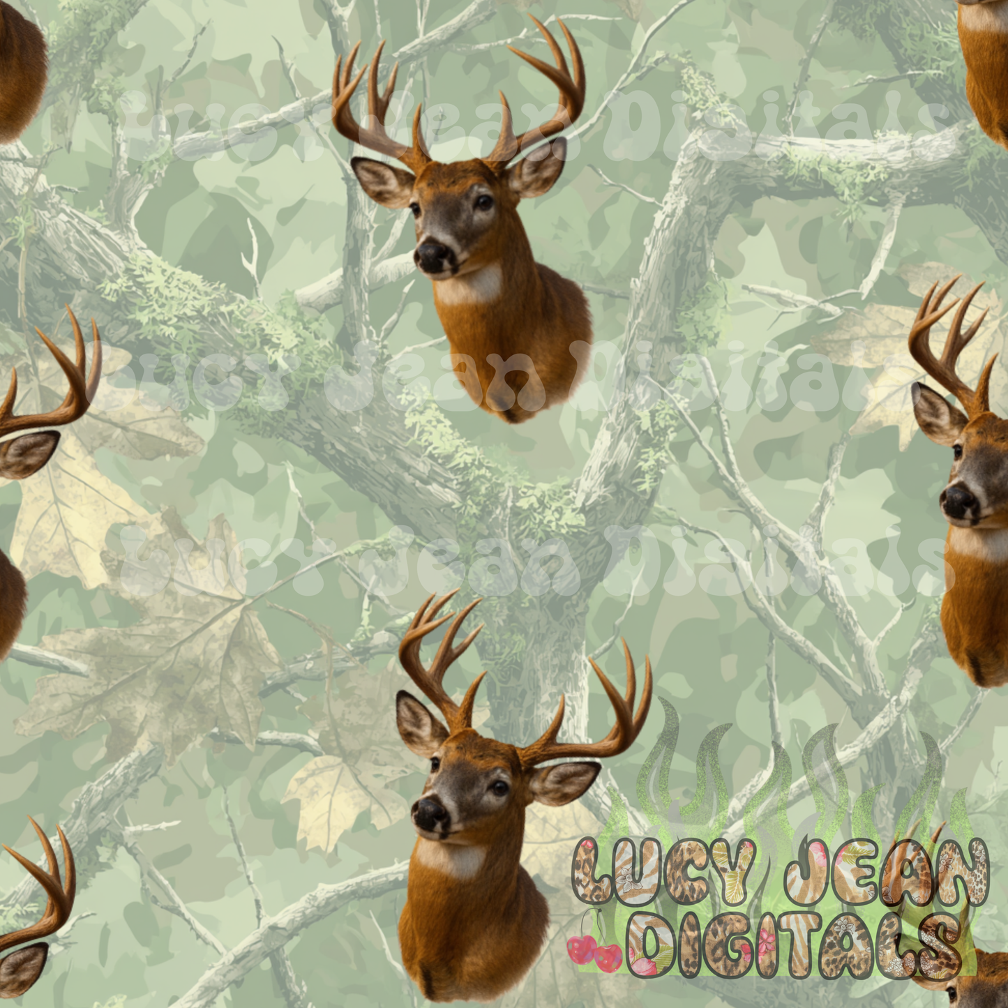 camo Deer Seamless File