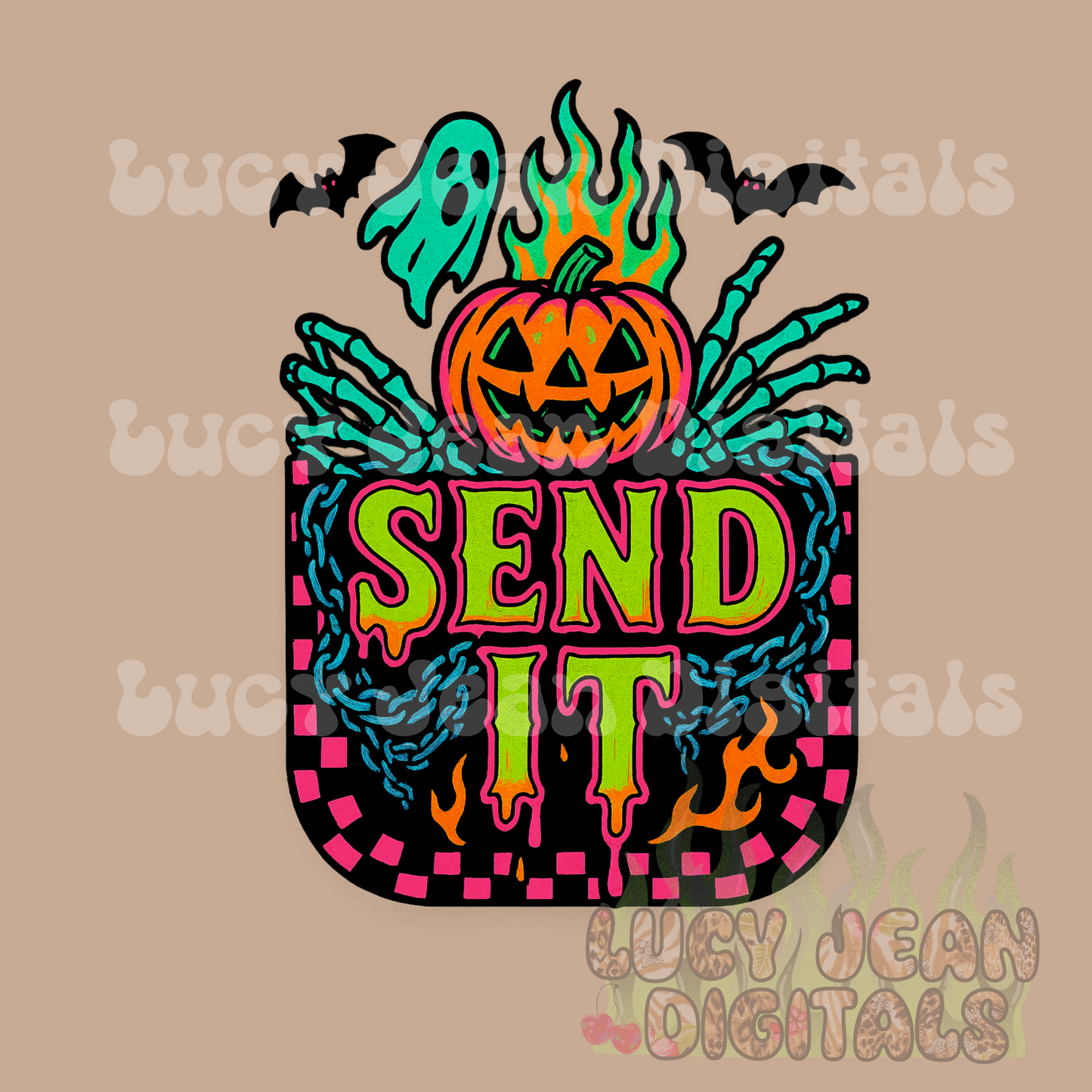 Send it spooky PNG