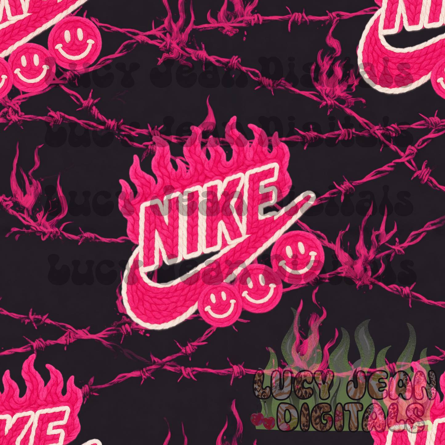 Chunky yarn pink Sneaker seamless File