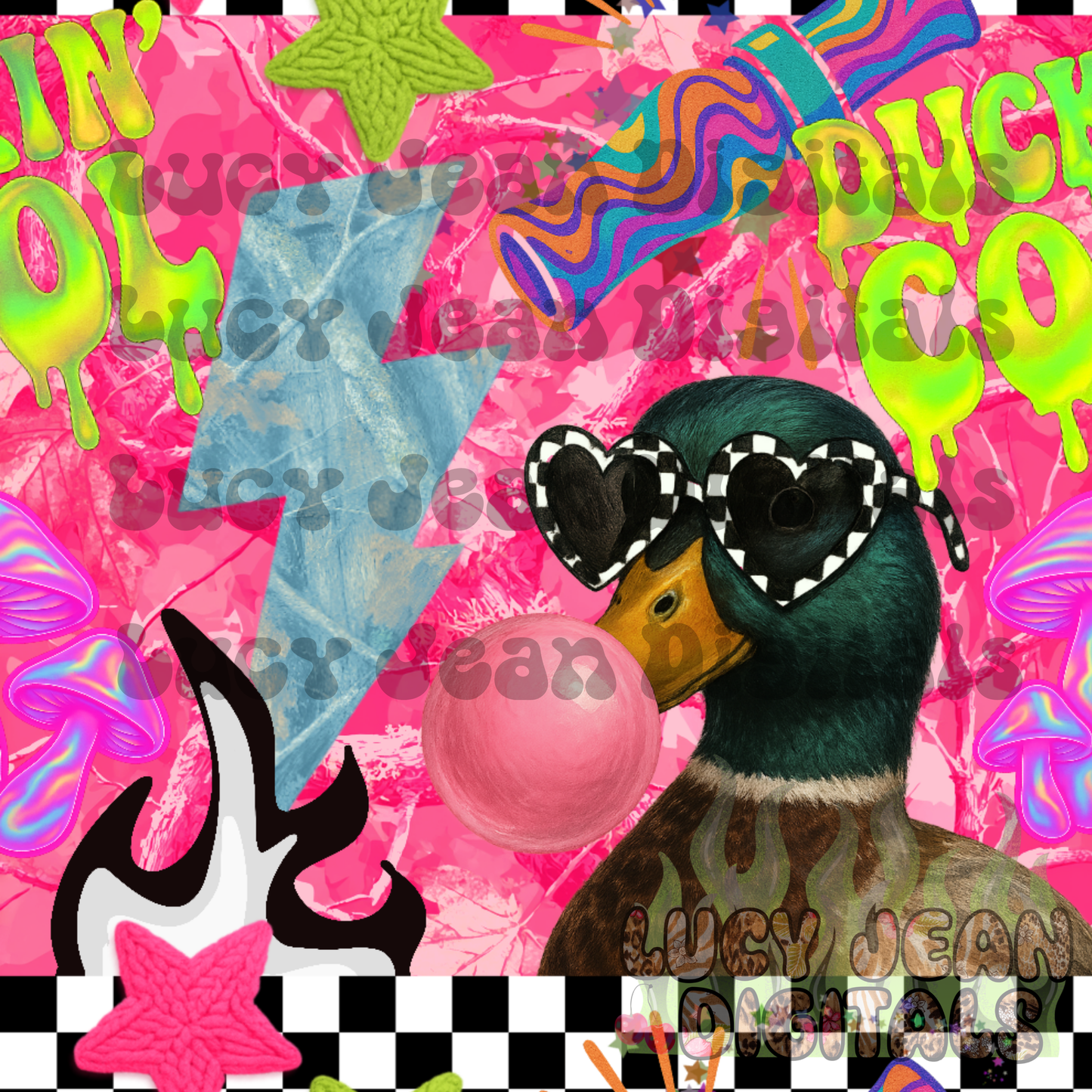 Duckin cool mallard camo Seamless File