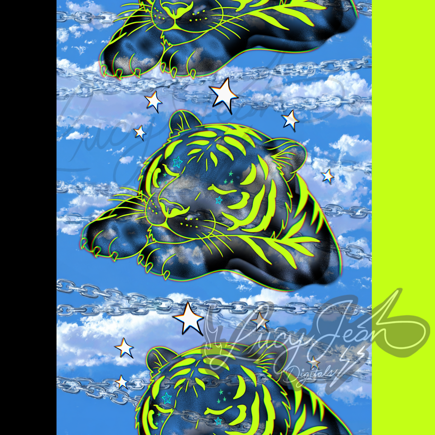 Sleeping tiger seamless file- 2026