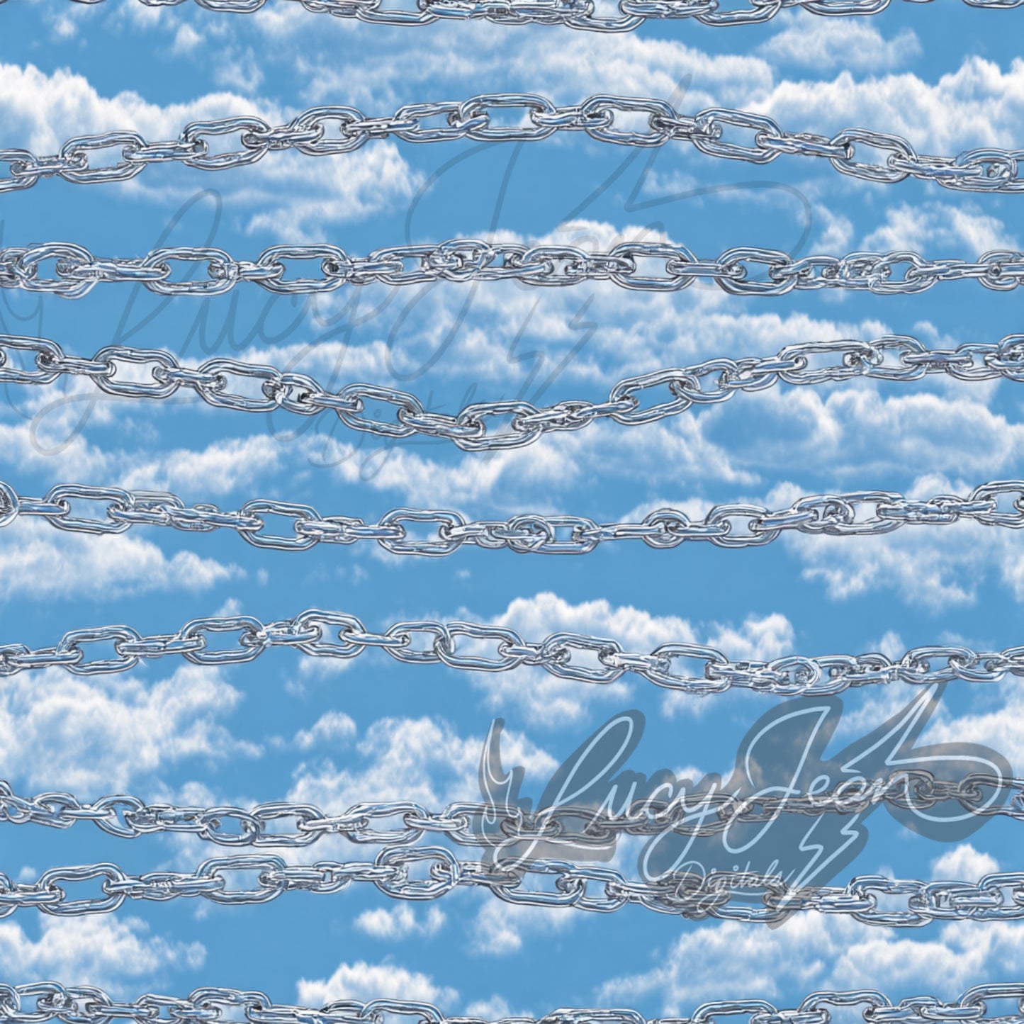 Clouds and thin chains seamless file- 2026