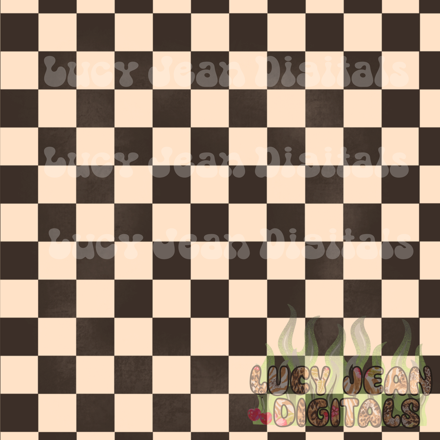Black/beige checkered Seamless File