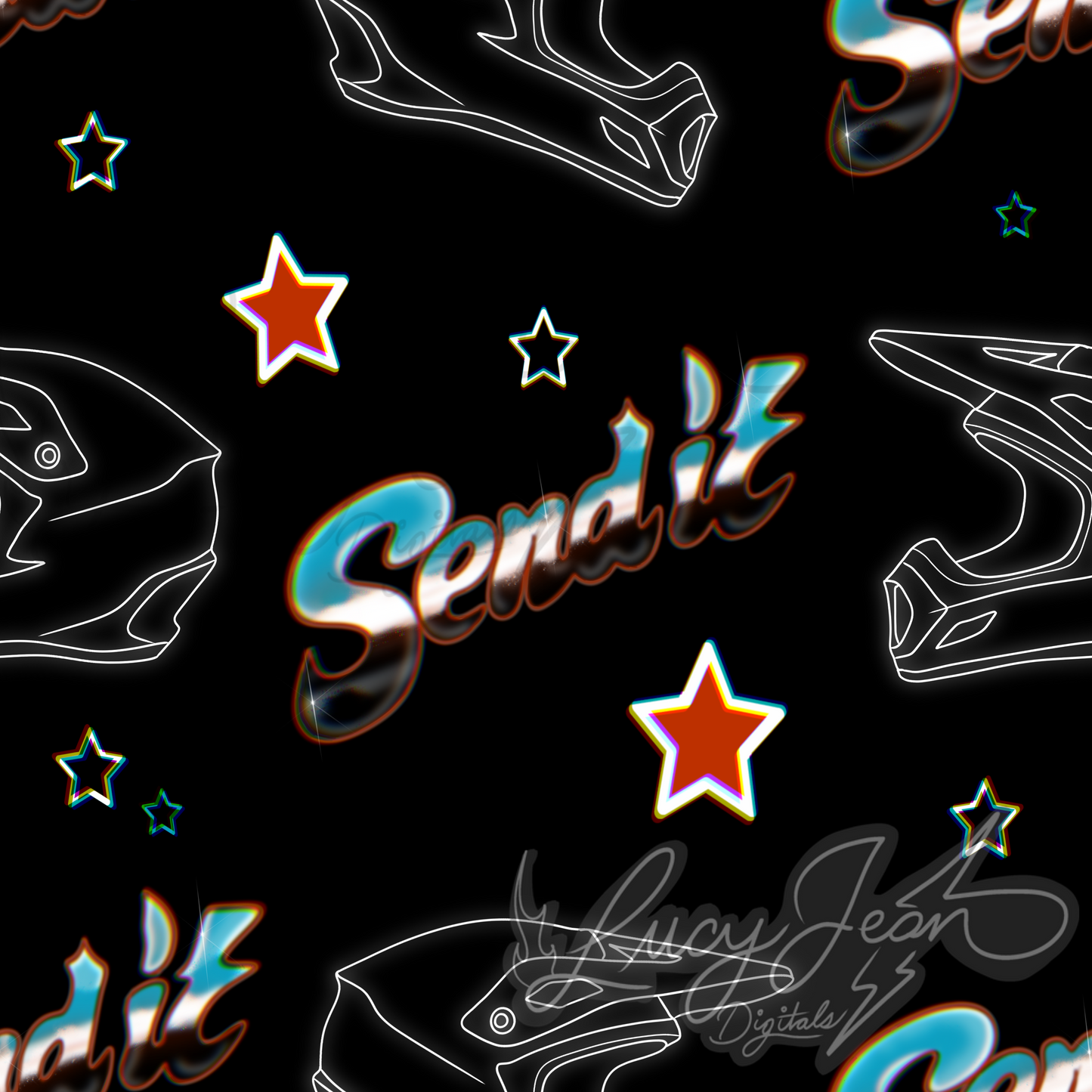 Send it moto dirt bike seamless file- 2026