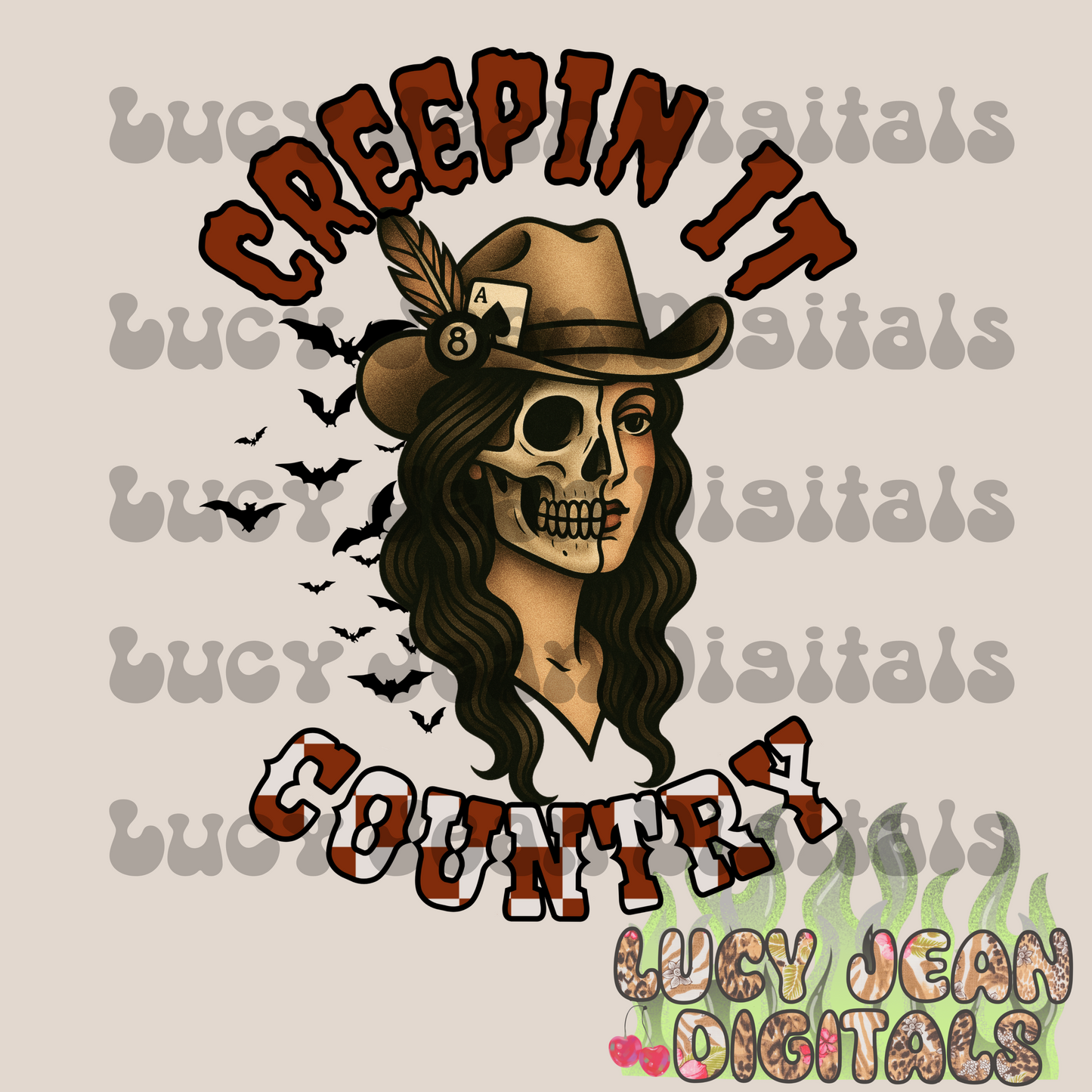 Creepin it Country PNG