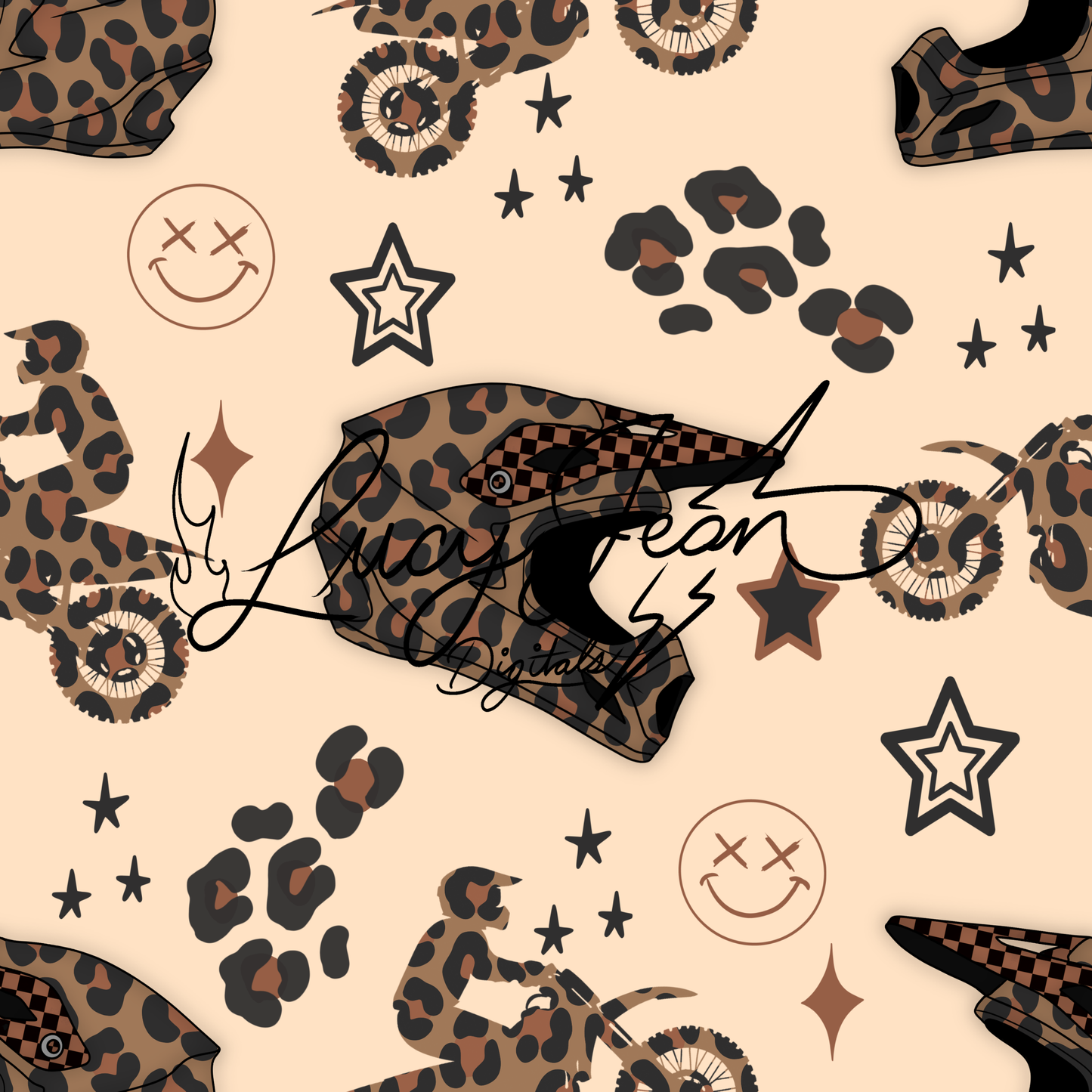 Cheetah moto dirt bike seamless file- 2026