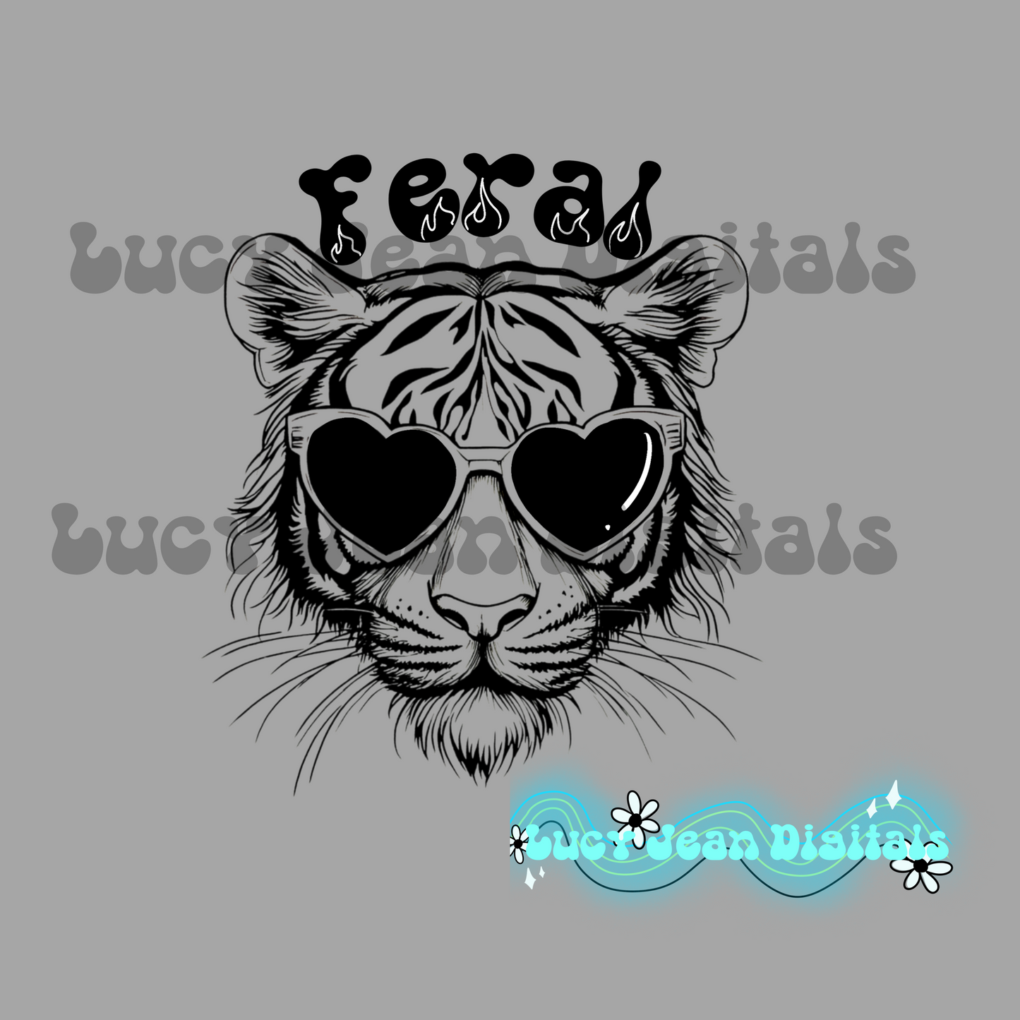 Feral tiger PNG