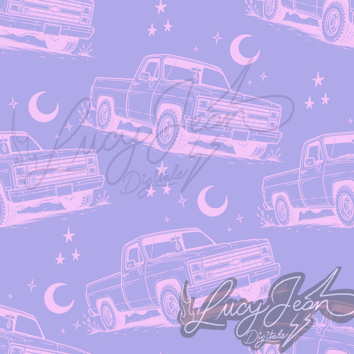 Purple square body truck seamless file- 2026