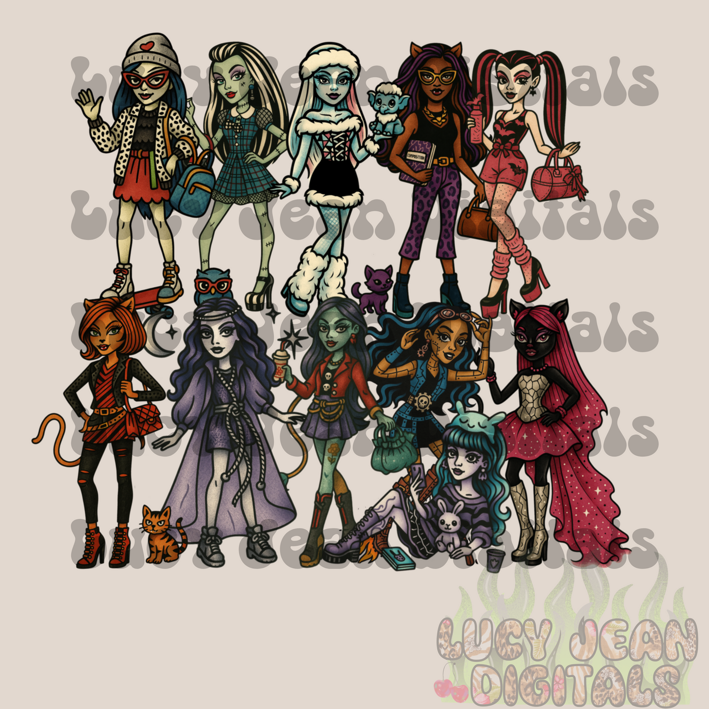 Monster Doll Flash Art PNG