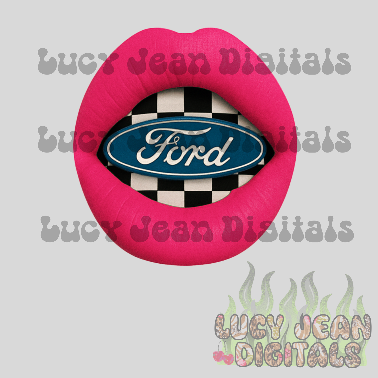 American car Lips Pink PNG