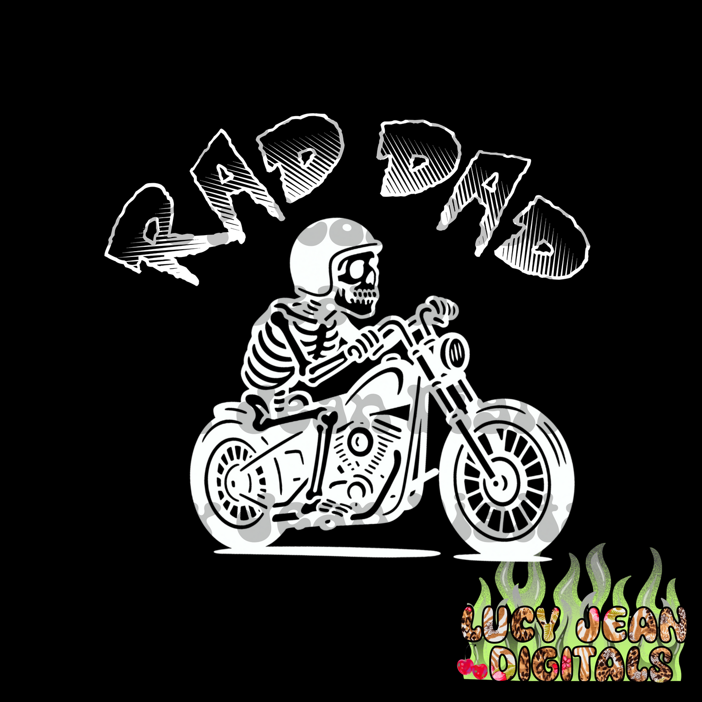 Rad dad motorcycle PNG