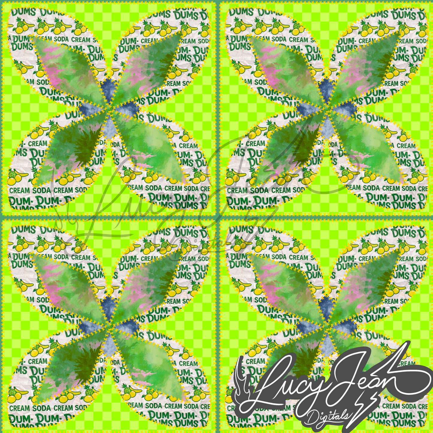 Cream Soda Lollipop Quilt Seamless File- 2026