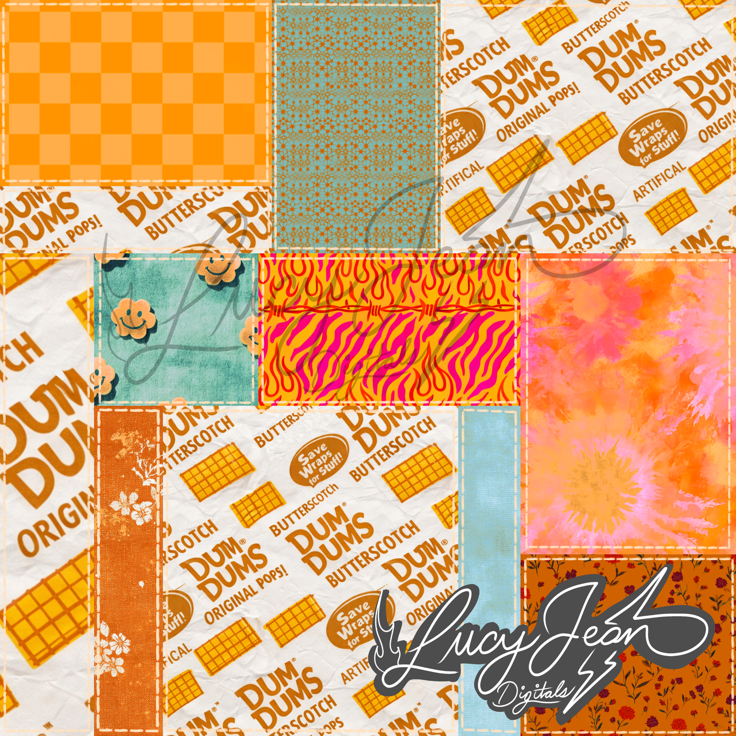 Butterscotch Lollipop Quilt Seamless File- 2026