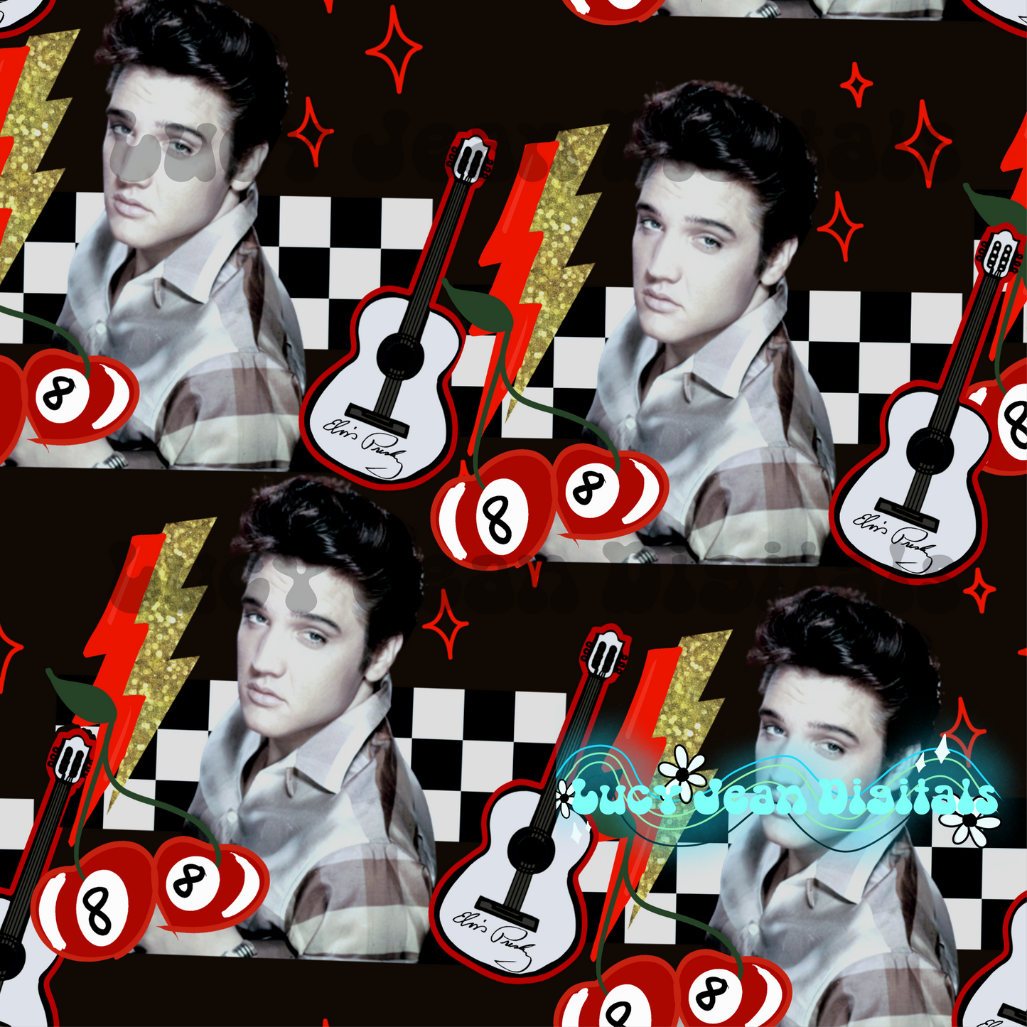 The King Checkered seamless file