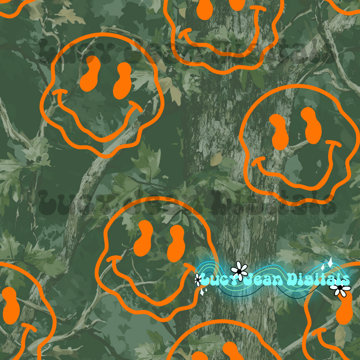 Camo Smiley seamless file