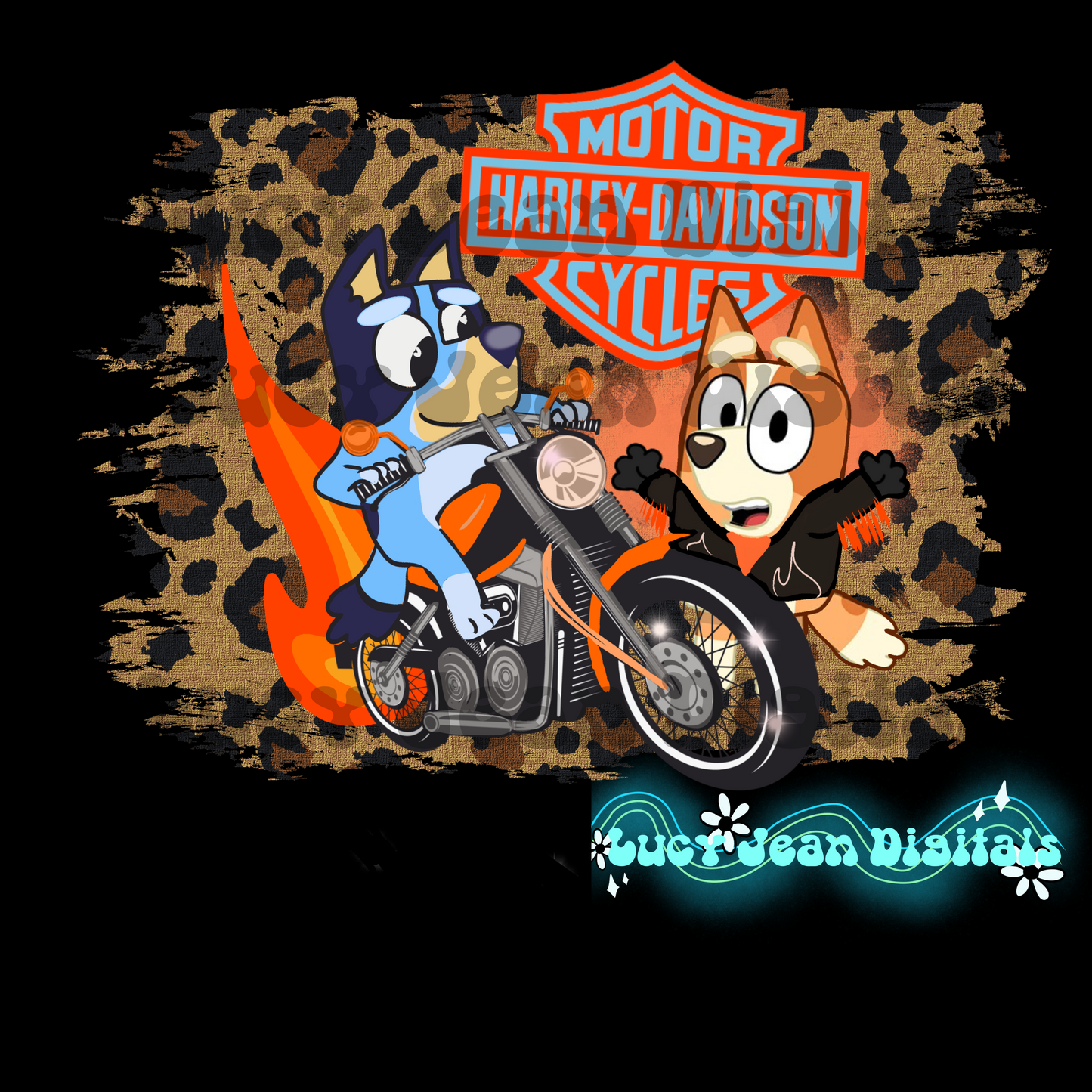 Blue Dog HD Moto PNG
