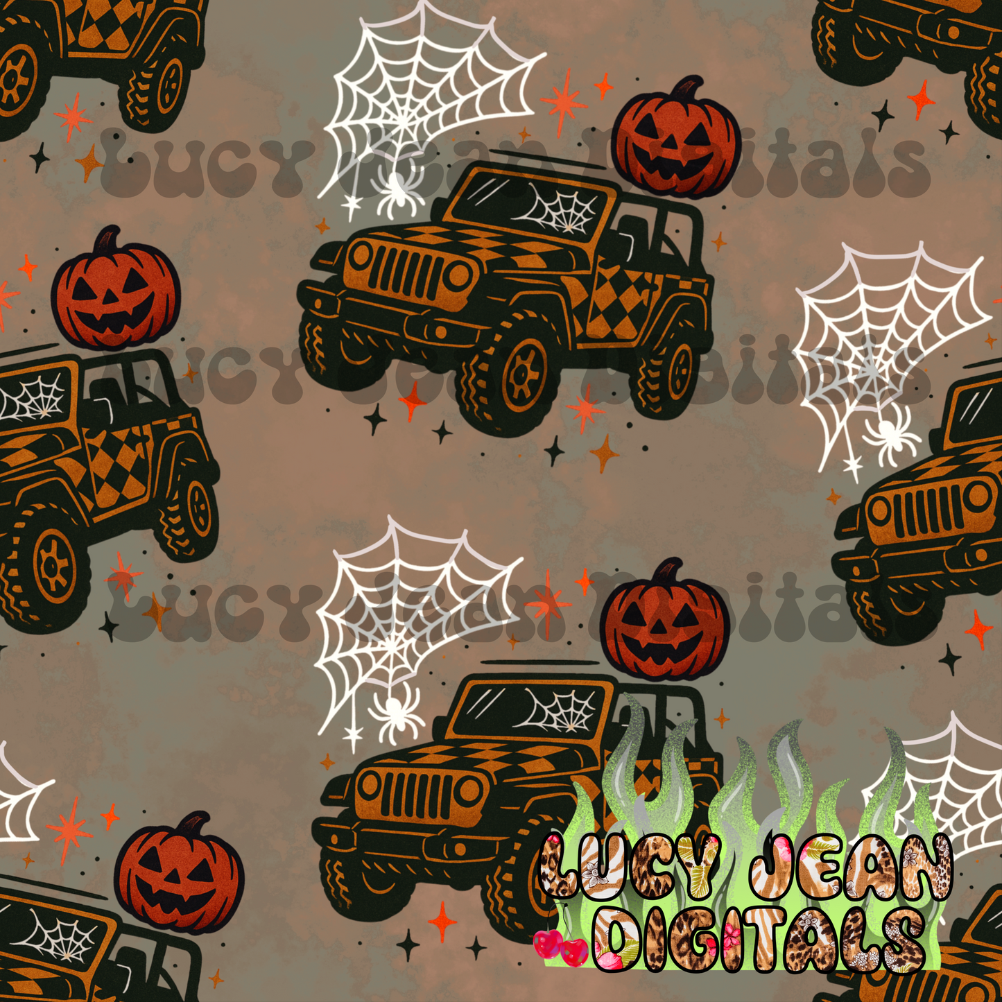 Spooky Car Seamless File