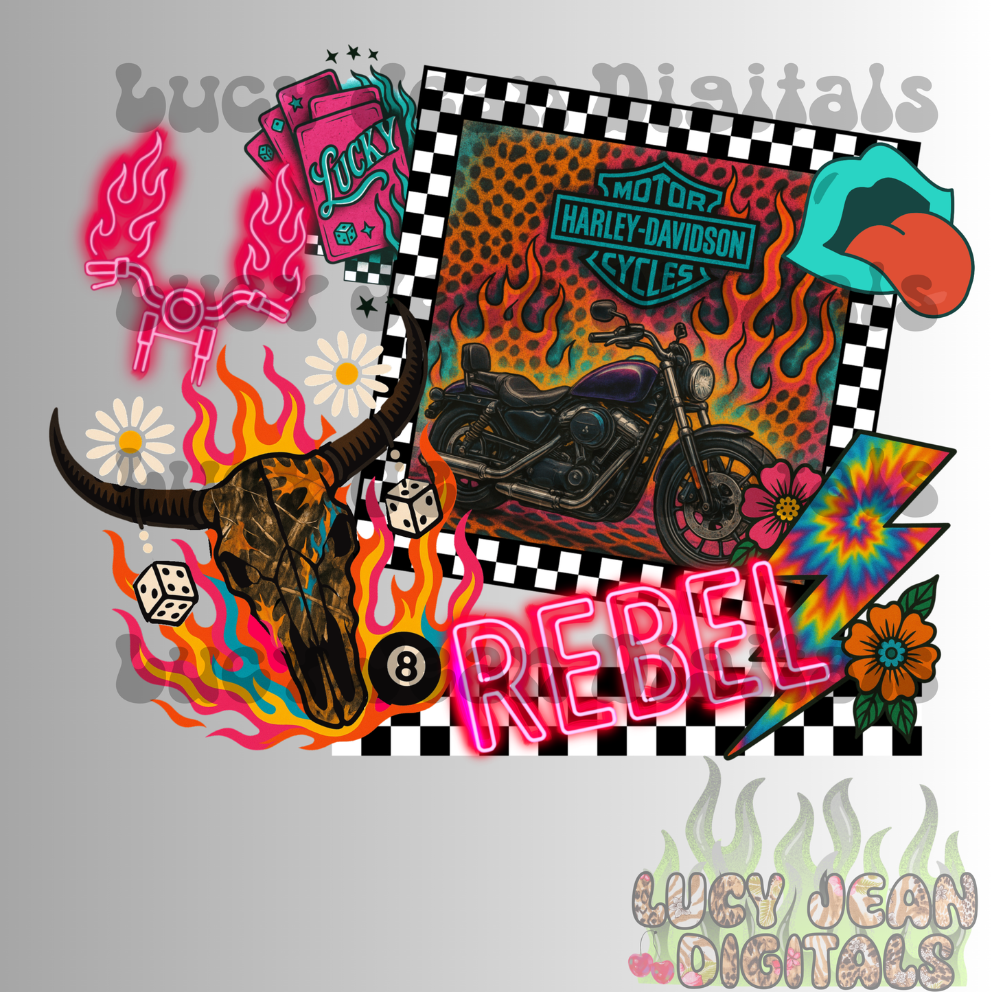 Hd Rebel Motorcycle PNG