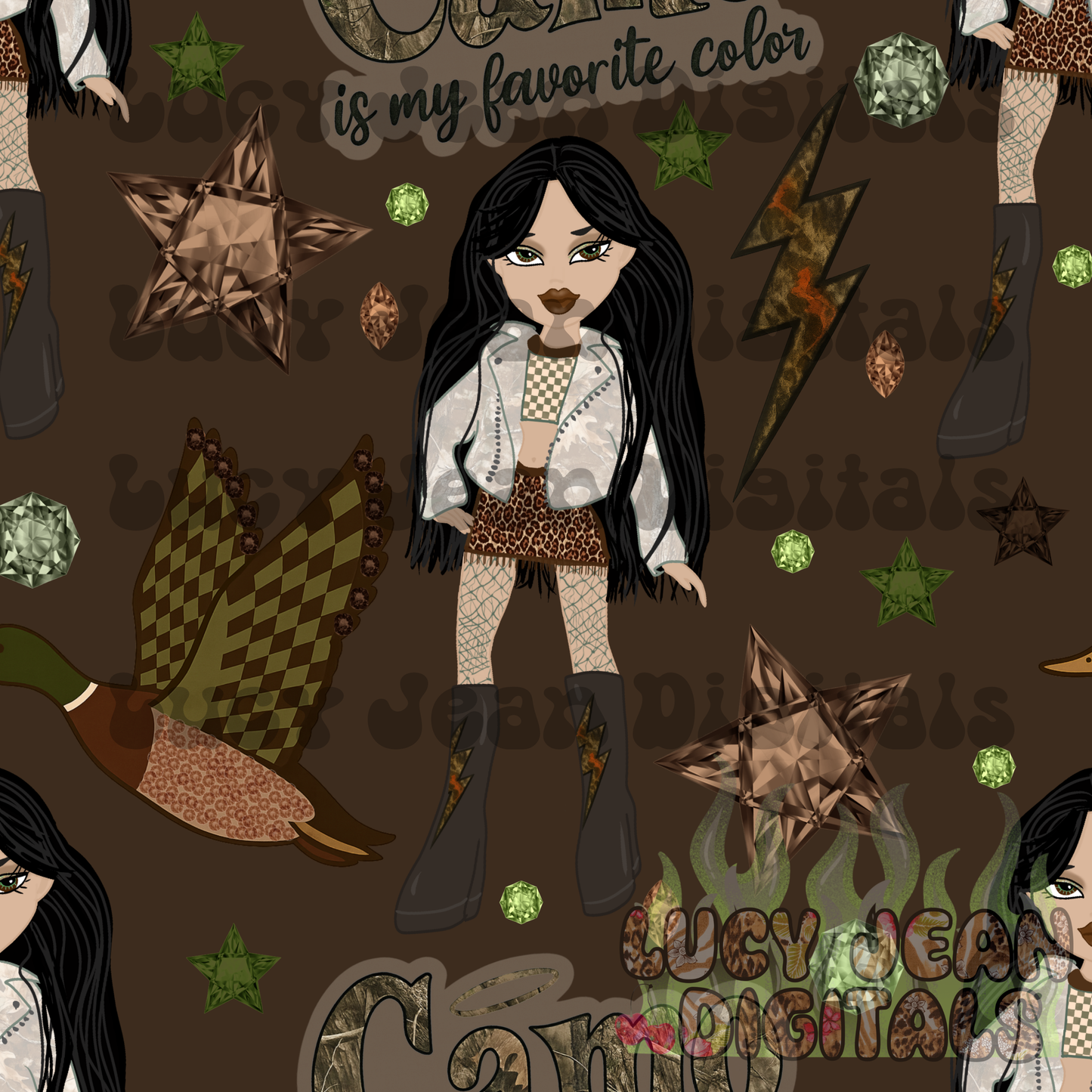 Camo Doll Seamless File