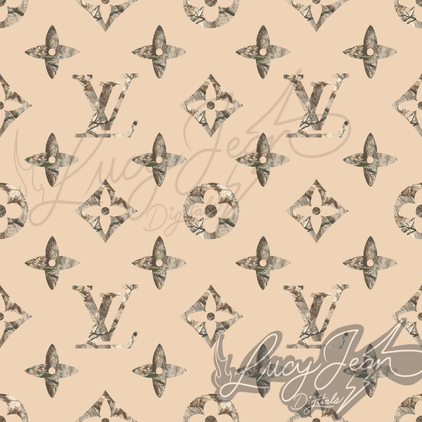 Boujee beige Camo seamless file-2026