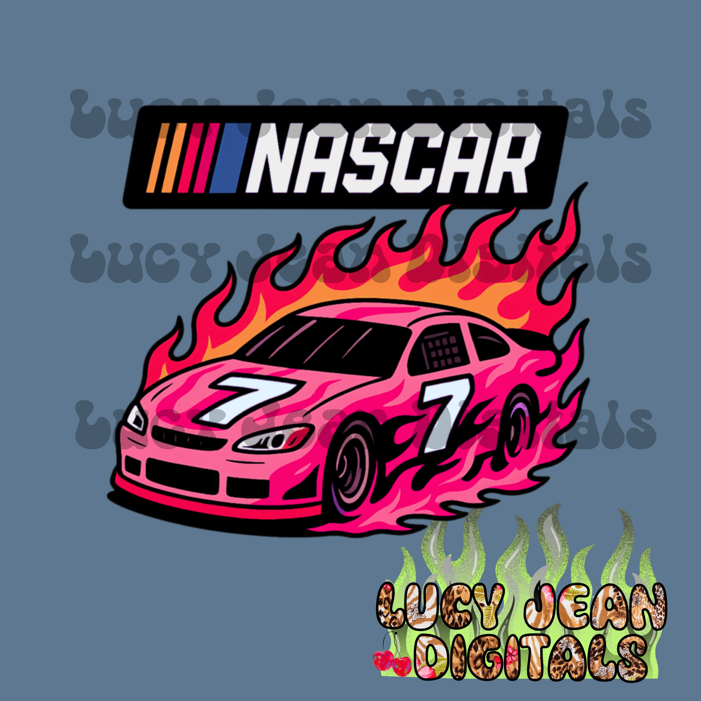 Pink race car PNG