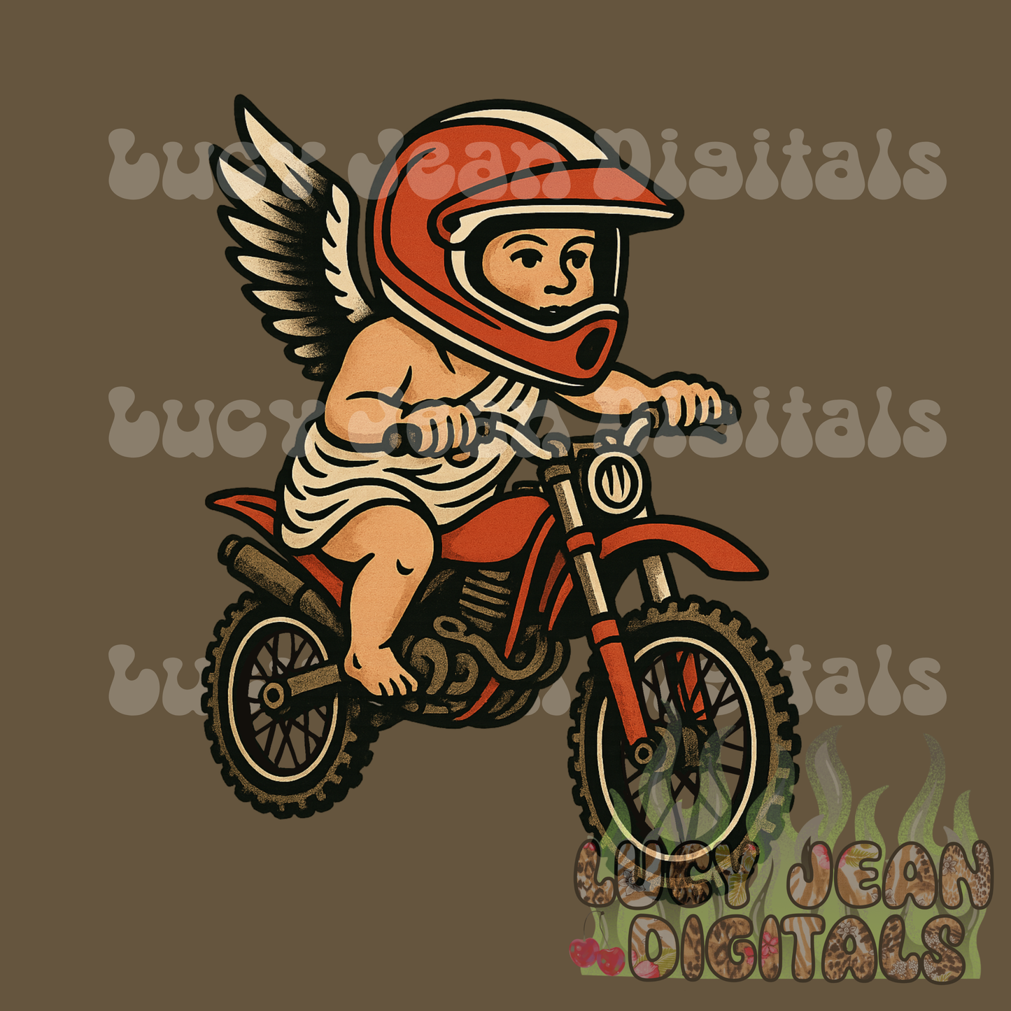 Dirtbike Cupid PNG