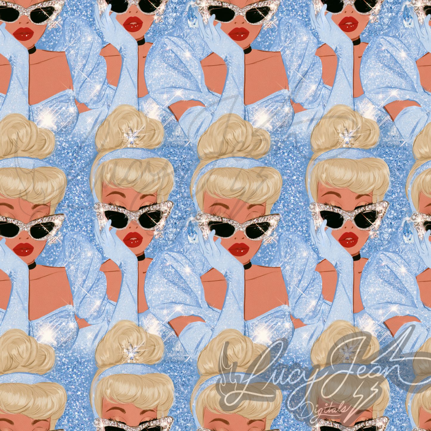Blonde princess seamless file-2026