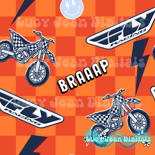 Orange Fly Moto Seamless File