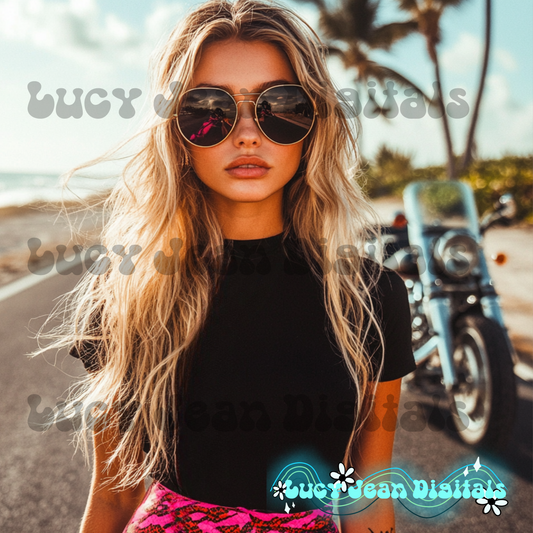 Moto edgy pink modeled Mock up