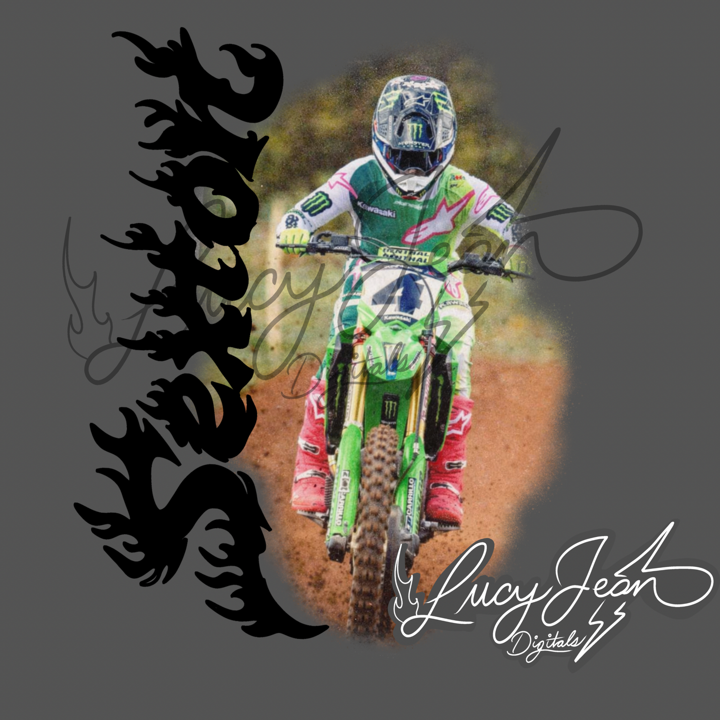 #4 dirt bike rider png (two colorways included)- 2026