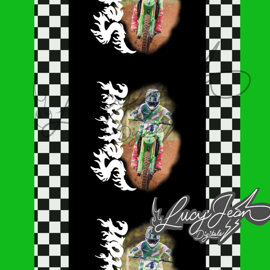 #4 dirt bike rider Seamless file- 2026