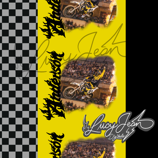 #21 dirt bike rider Seamless file- 2026