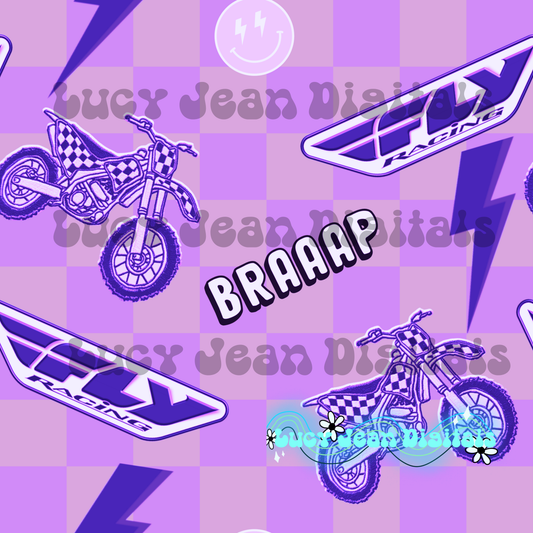 Purple Fly Moto Seamless File