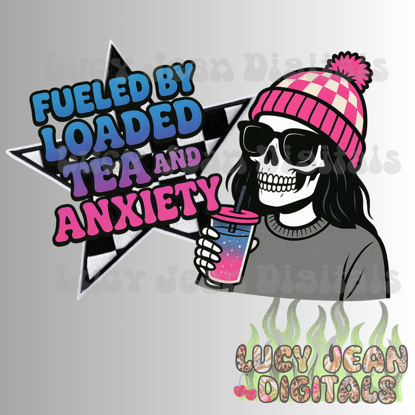 Loaded Tea & Anxiety PNG