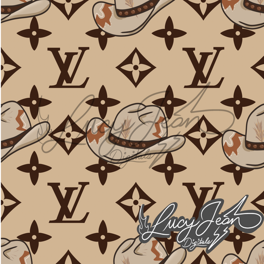 Boujee Cowboy Hats seamless file- 2026