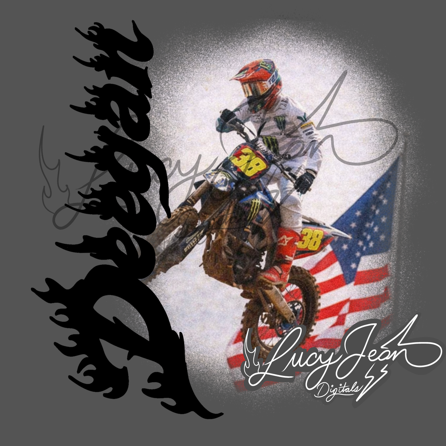 #38 dirt bike rider png (two colorways included)- 2026