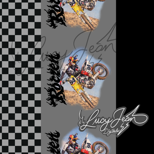 #94 dirt bike rider Seamless file- 2026