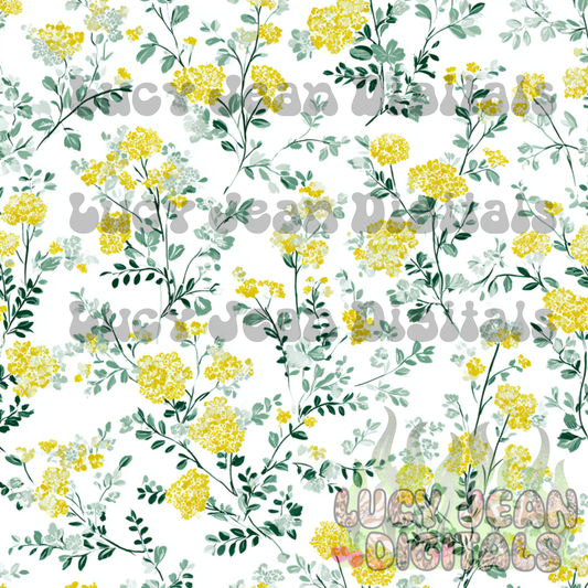 yellow bright floral Seamless File- 2026
