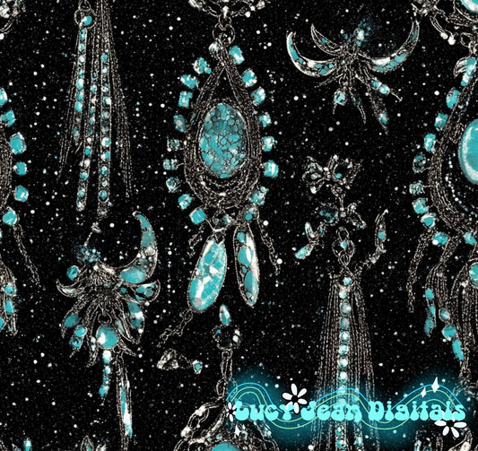 Turquoise western Seamless File