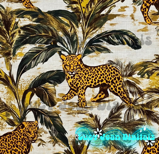 leopard jungle seamless file