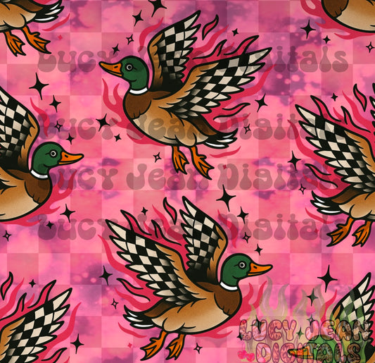 Mallard pink acid washed checkered Seamless File