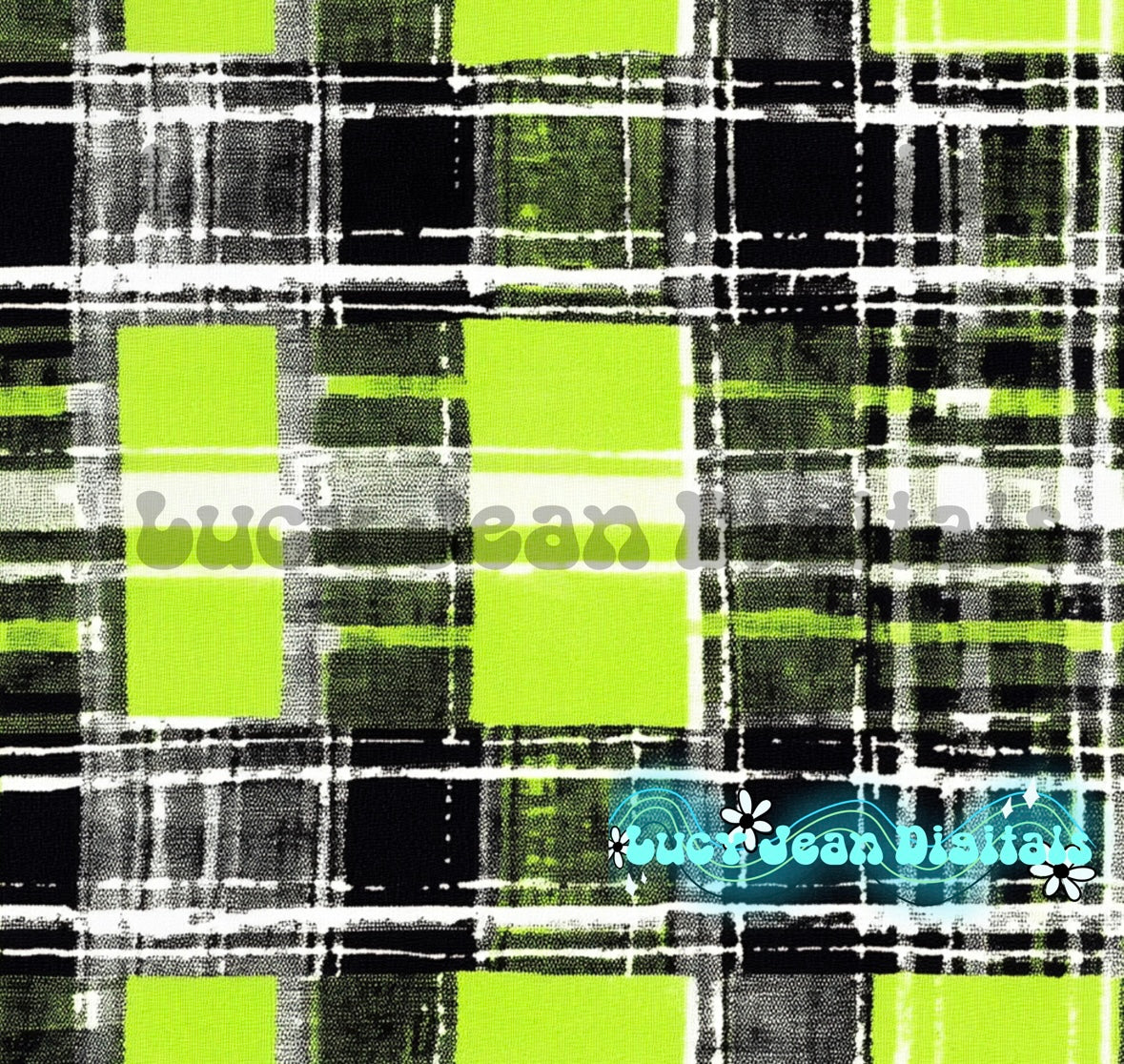 Lime green flannel seamless file