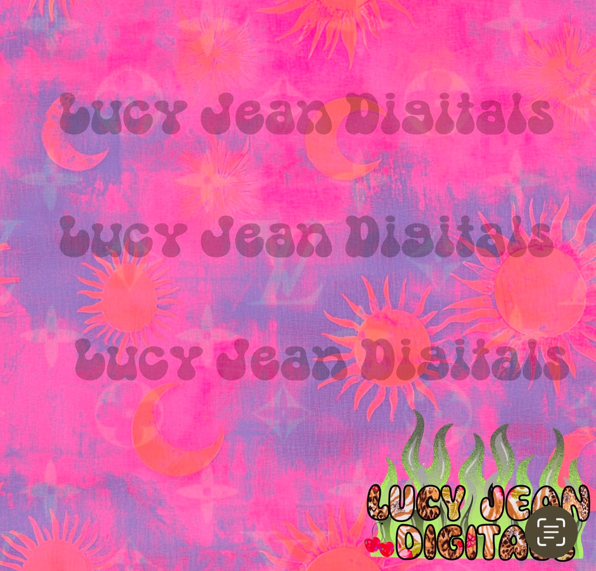 Boujee celestial tie dye Seamless File