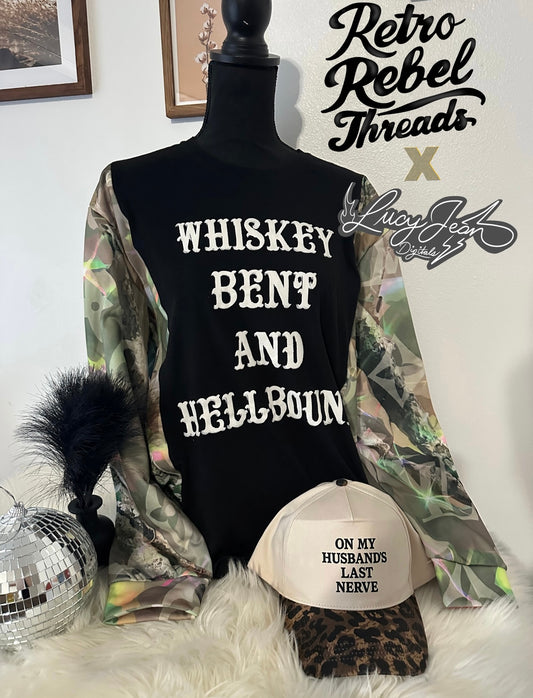 Womens Whisky Bent boujee up-cycle Womens Large