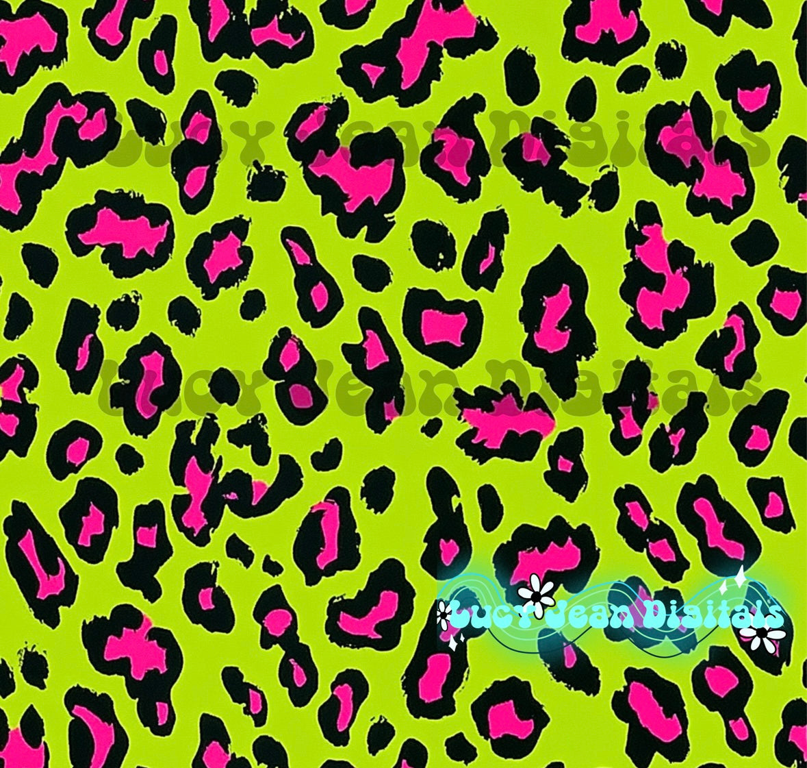 Neon Leopard Seamless File