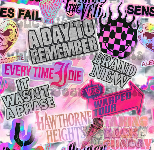 Pink It wasn’t a phase Stickers Seamless File